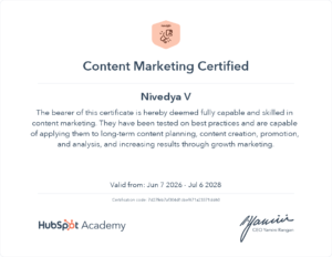 content marketing certification